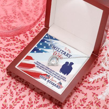 To My Milatary wife - Forever Love Necklace - JustFamilyThings