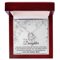 Load image into Gallery viewer, To Daughter From Mom - Forever Love Necklace - JustFamilyThings
