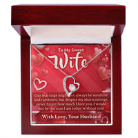 Load image into Gallery viewer, Valentines Day To My Wife - Forever Love Necklace - JustFamilyThings
