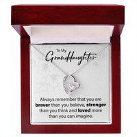 Load image into Gallery viewer, To My Granddaughter - You Are Loved - Forever Love Necklace - JustFamilyThings
