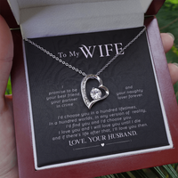 Load image into Gallery viewer, To my wife - I promise - Forever Love Necklace - JustFamilyThings
