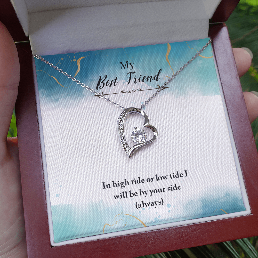 to my Best friend - Always By Your Side - Forever Love Necklace - JustFamilyThings