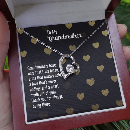 to my grandmother - Forever Love Necklace - JustFamilyThings