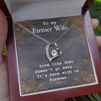 Load image into Gallery viewer, to my Farmer wife - Forever Love Necklace - JustFamilyThings
