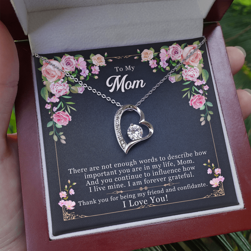 to my mom - There are not enough words - Forever Love Necklace - JustFamilyThings