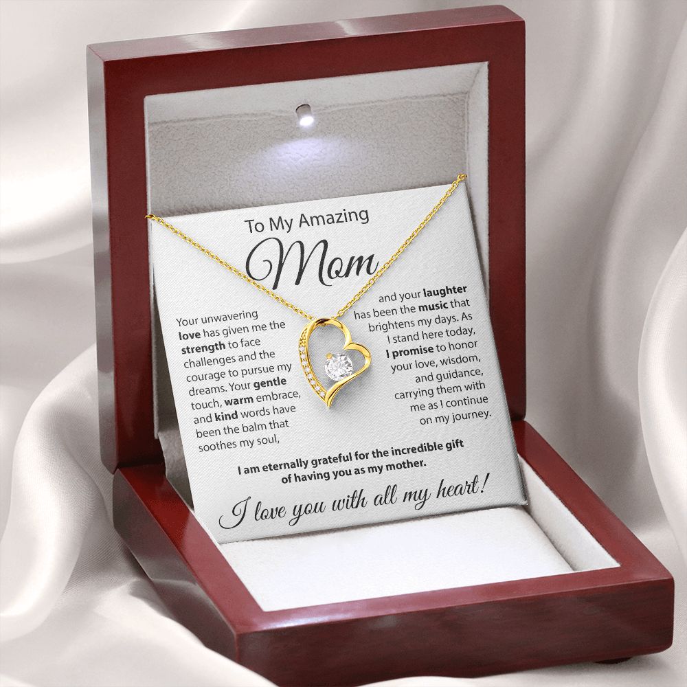 To The Amazing Mom - Forever Love Necklace