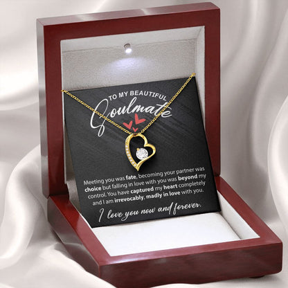 To My Beautiful Soulmate - Meeting You - Forever Love Necklace - JustFamilyThings