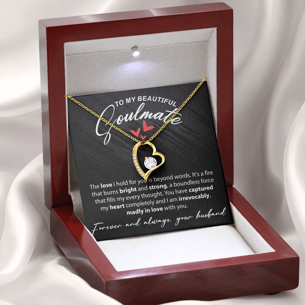 To My Beautiful Soulmate - The Love I Hold For You - Forever Love Necklace - JustFamilyThings