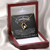 Load image into Gallery viewer, To My Beautiful Soulmate - The Love I Hold For You - Forever Love Necklace - JustFamilyThings

