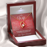 Load image into Gallery viewer, To My Wife - I Might Not Be Your First Kiss - Forever Love Necklace - JustFamilyThings
