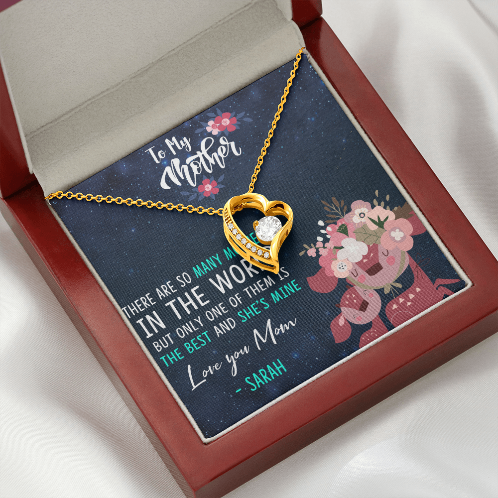 Personalized Custom Name - To My Mother - Forever Love Necklace - JustFamilyThings