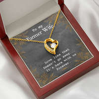Load image into Gallery viewer, to my Farmer wife - Forever Love Necklace - JustFamilyThings

