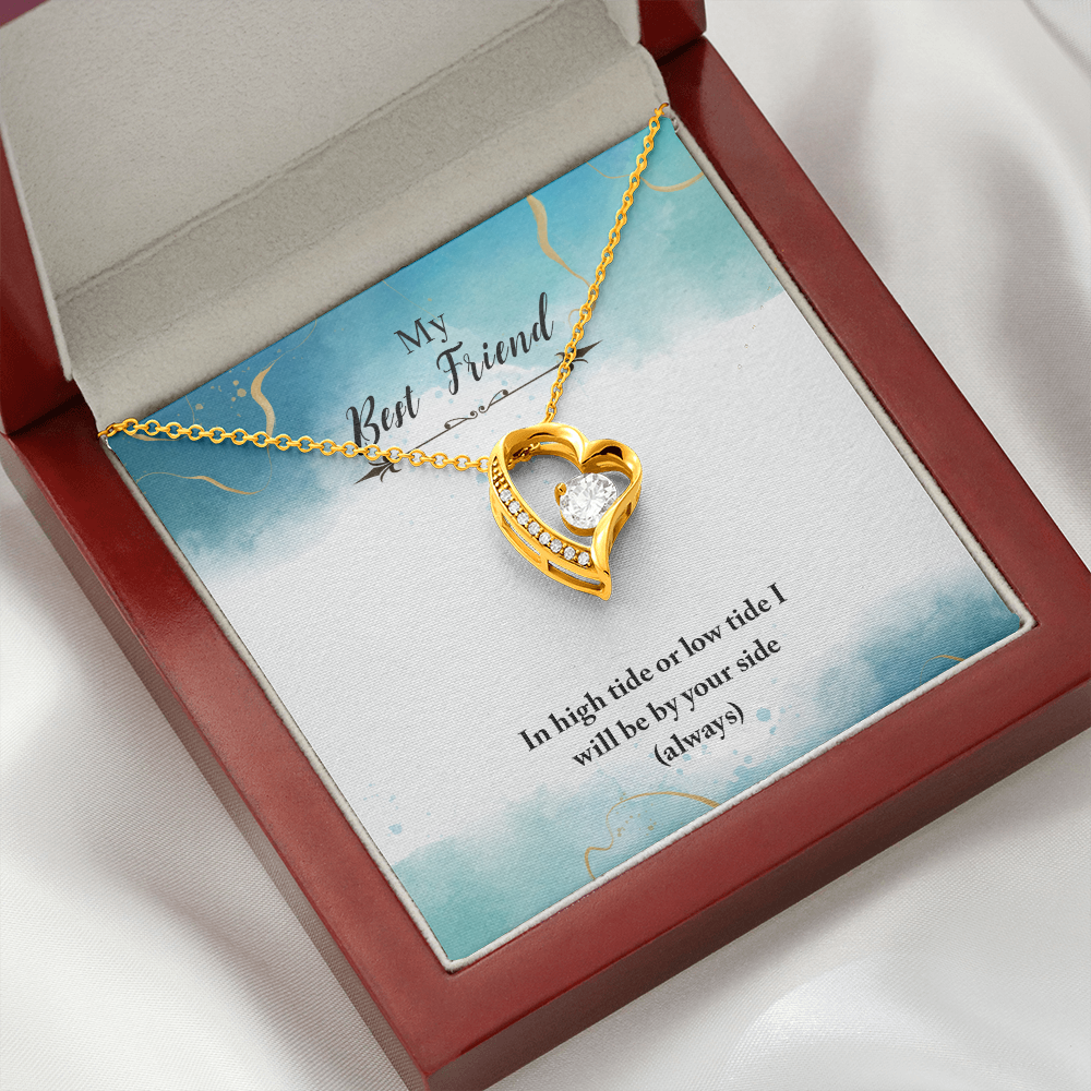 to my Best friend - Always By Your Side - Forever Love Necklace - JustFamilyThings