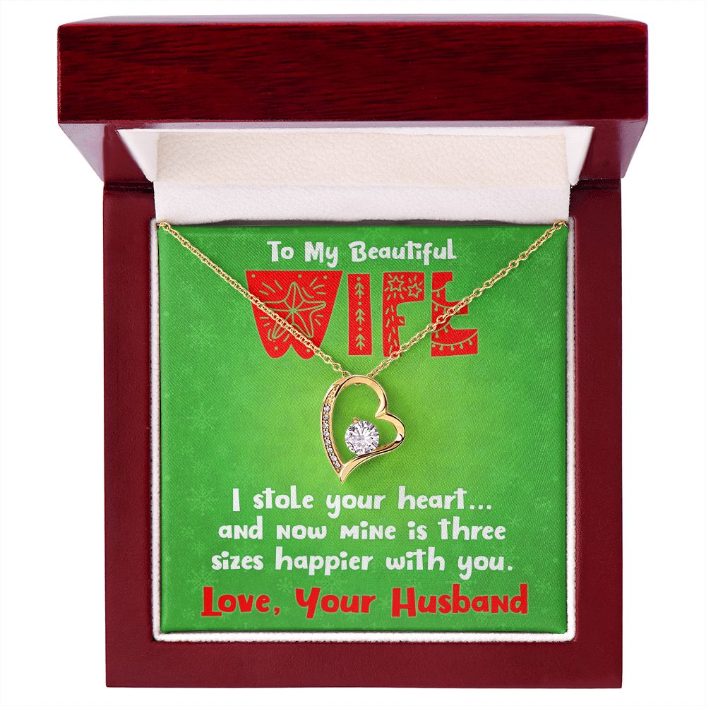 To My Wife, Christmas Gift - Forever Love Necklace - JustFamilyThings