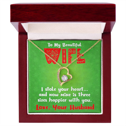 To My Wife, Christmas Gift - Forever Love Necklace - JustFamilyThings