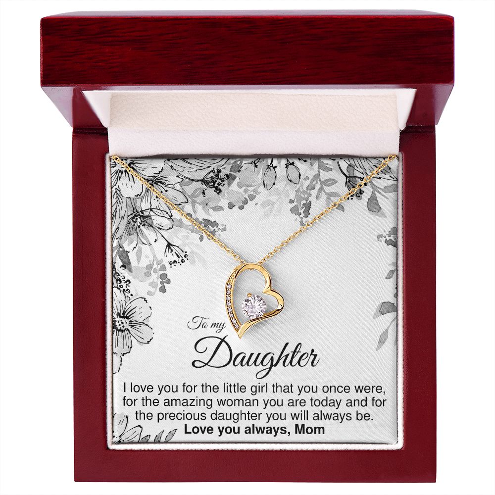 To Daughter From Mom - Forever Love Necklace - JustFamilyThings