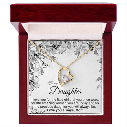 To Daughter From Mom - Forever Love Necklace - JustFamilyThings