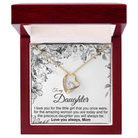 Load image into Gallery viewer, To Daughter From Mom - Forever Love Necklace - JustFamilyThings
