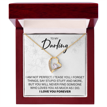 To My Darling - Forever Love Necklace - JustFamilyThings