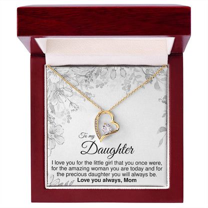 To Daughter From Mom - Forever Love Necklace - JustFamilyThings
