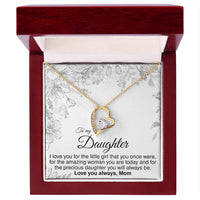 Load image into Gallery viewer, To Daughter From Mom - Forever Love Necklace - JustFamilyThings
