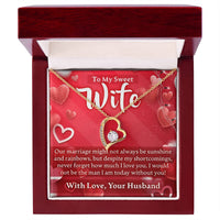 Load image into Gallery viewer, Valentines Day To My Wife - Forever Love Necklace - JustFamilyThings
