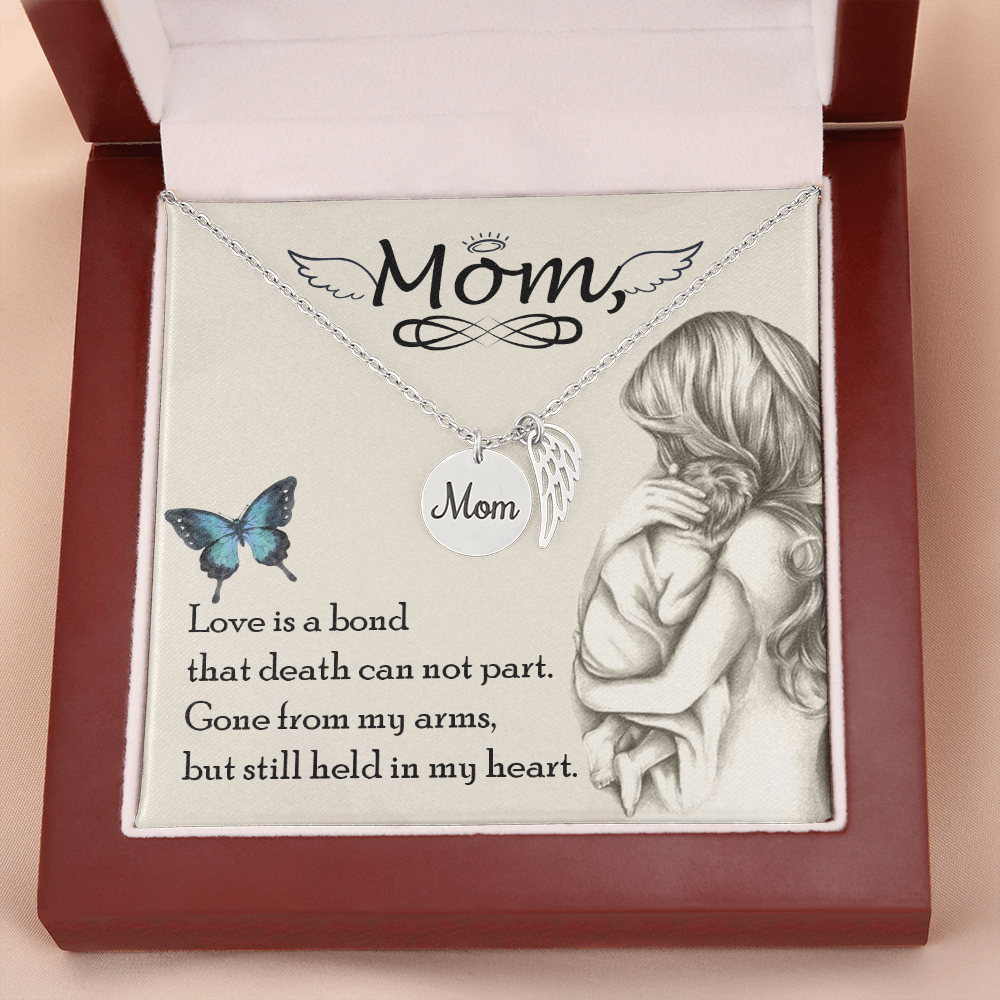 Love is a bond - Mom Remembrance Necklace - JustFamilyThings