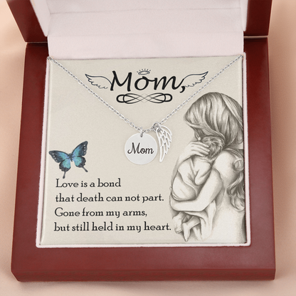 Love is a bond - Mom Remembrance Necklace - JustFamilyThings