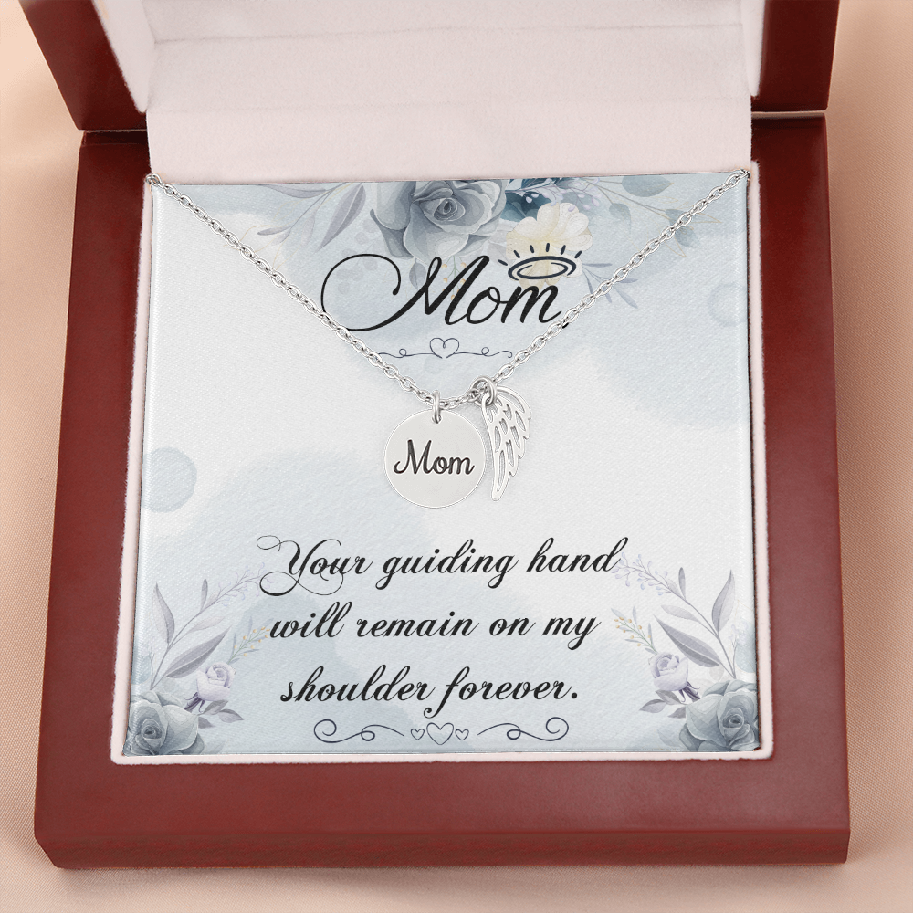 Your guiding hand - Mom Remembrance Necklace - JustFamilyThings