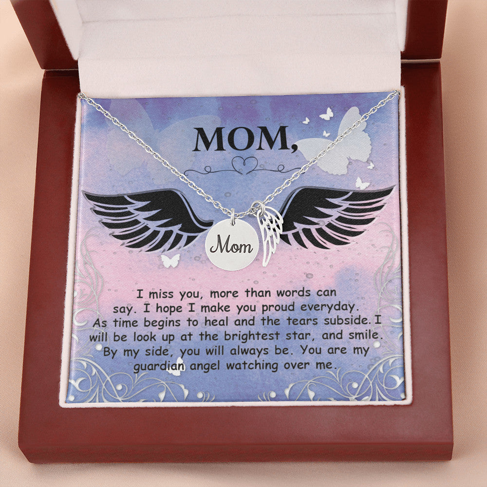 I miss you more than words can say - Mom Remembrance Necklace - JustFamilyThings