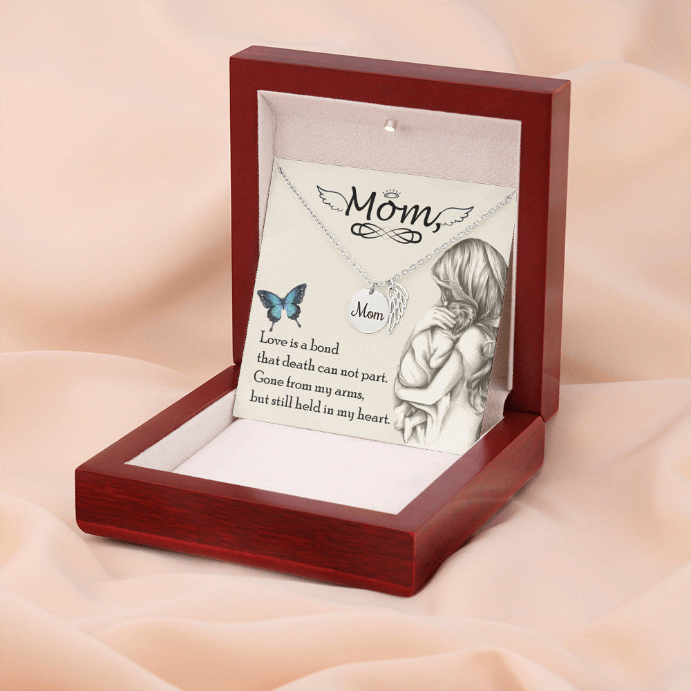 Love is a bond - Mom Remembrance Necklace - JustFamilyThings