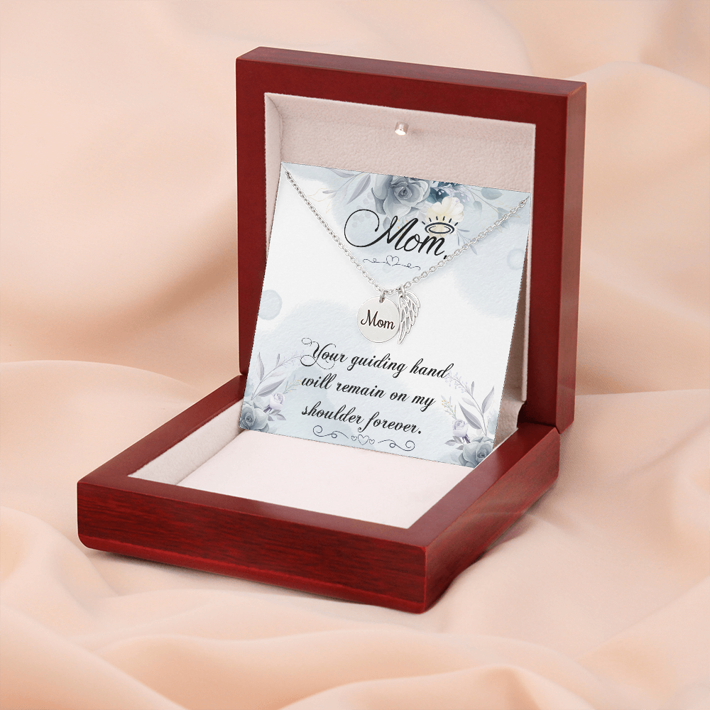 Your guiding hand - Mom Remembrance Necklace - JustFamilyThings