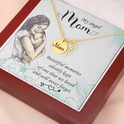 Beautiful memories - Mom Remembrance Necklace - JustFamilyThings