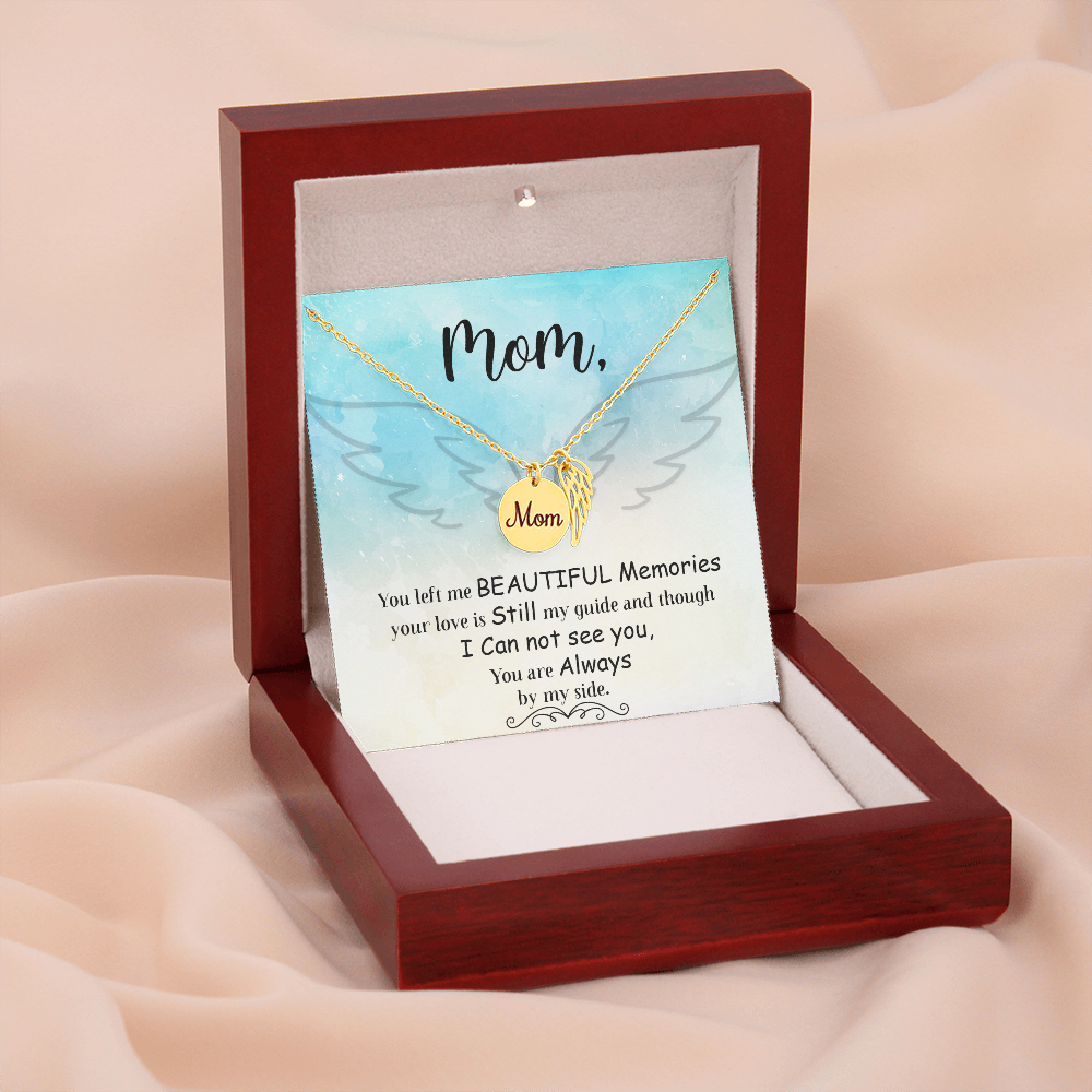 You left me - Mom Remembrance Necklace - JustFamilyThings