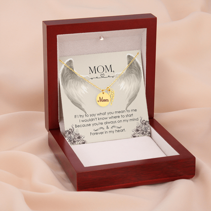 If I try to say - Mom Remembrance Necklace - JustFamilyThings