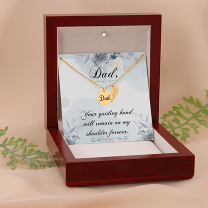 Your guiding hand - Dad Remembrance Necklace - JustFamilyThings