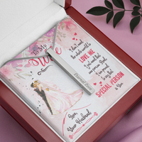 Load image into Gallery viewer, To My WIfe - That special person is you - Vertical Stick Necklace - JustFamilyThings
