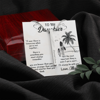 Load image into Gallery viewer, To my daughter from mom - Vertical Stick Necklace - JustFamilyThings
