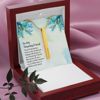 Load image into Gallery viewer, To My amazing friend - Vertical Stick Necklace - JustFamilyThings
