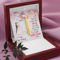 Load image into Gallery viewer, To My WIfe - That special person is you - Vertical Stick Necklace - JustFamilyThings
