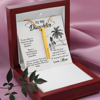 Load image into Gallery viewer, To my daughter from mom - Vertical Stick Necklace - JustFamilyThings
