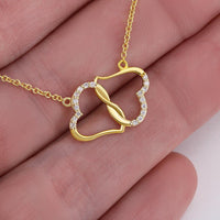 Load image into Gallery viewer, Sun &amp; Moon Gift For Partner - Solid Gold Necklace - JustFamilyThings
