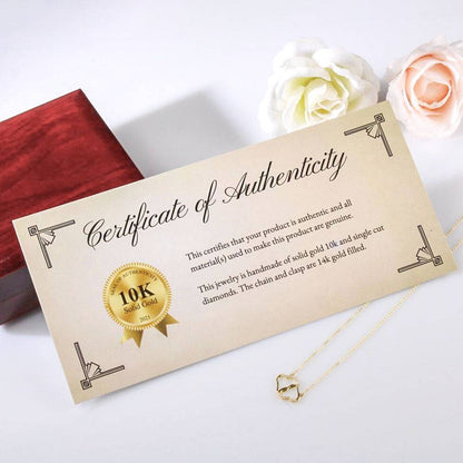 Sun & Moon Gift For Partner - Solid Gold Necklace - JustFamilyThings