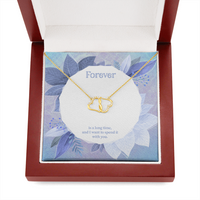 Load image into Gallery viewer, Forever Love Necklace, Solid Gold Everlasting Love Necklace - JustFamilyThings
