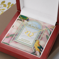 Load image into Gallery viewer, A Little Bird Told me, Gift for The Most Beautiful Girl In The World, Solid Gold Necklace, Gift for Girlfriend/Partner - JustFamilyThings
