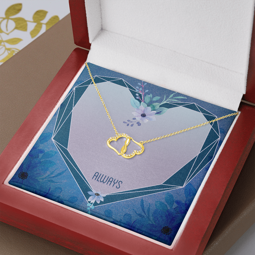 Always - Solid Gold Heart Necklace - JustFamilyThings