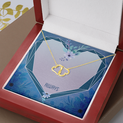 Always - Solid Gold Heart Necklace - JustFamilyThings