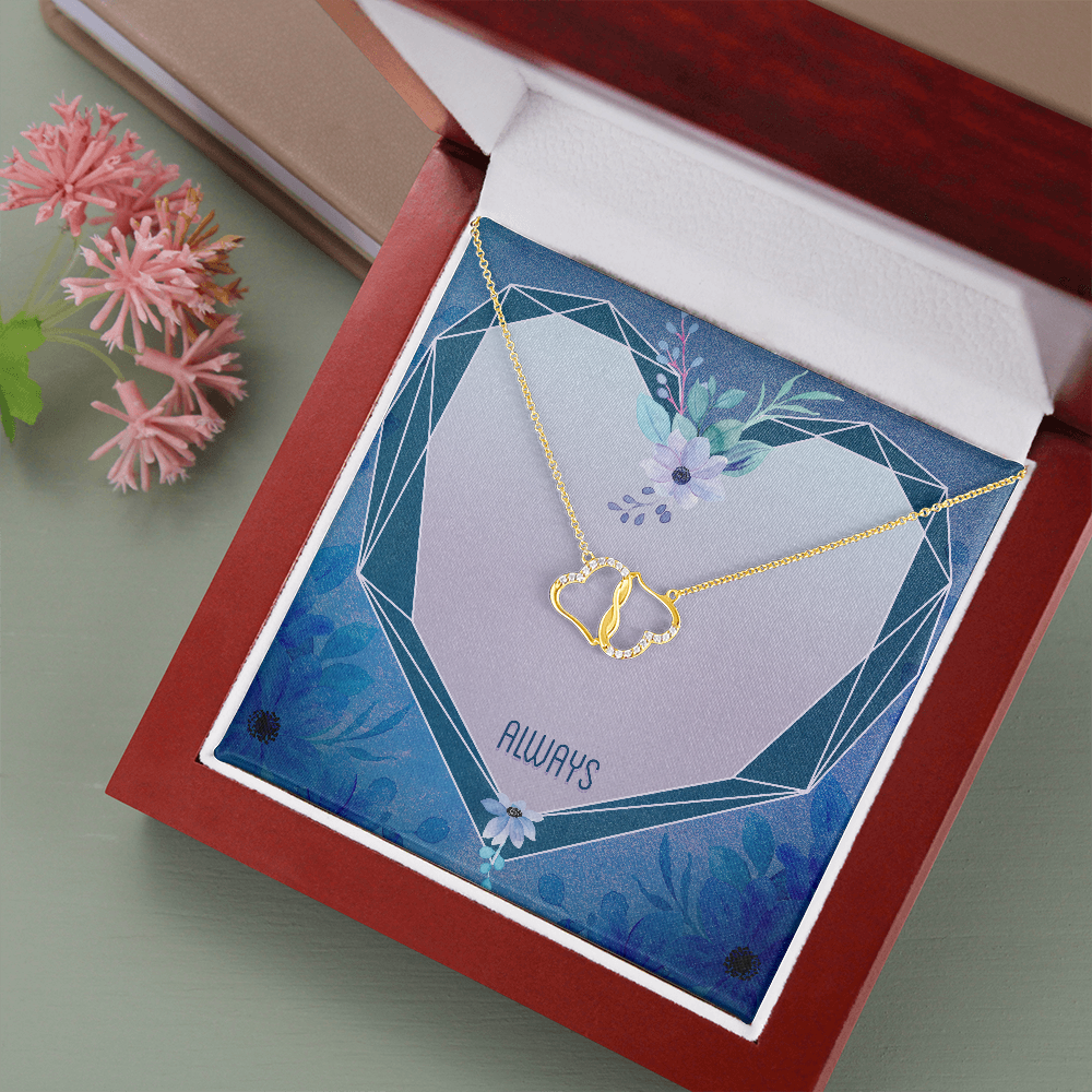 Always - Solid Gold Heart Necklace - JustFamilyThings