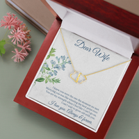 Load image into Gallery viewer, To wife - I knew you were the one - Solid Gold + Real Diamonds Necklace - JustFamilyThings
