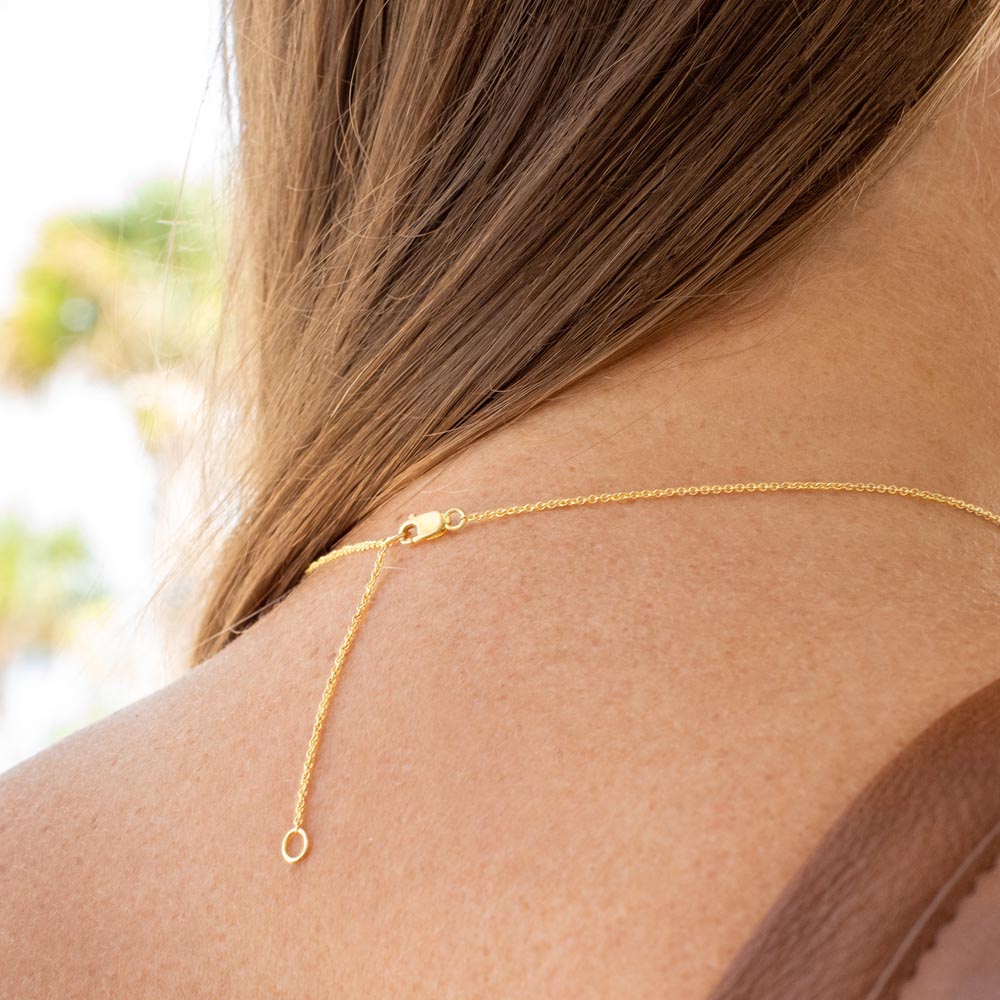 To The Best Mother in law - Solid Gold + Real Diamonds Necklace - JustFamilyThings